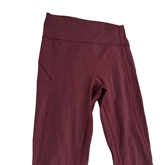 Lululemon In Movement 7/8 Tight Everlux 25" Plum Shadow Size 6 LW5BPGS - Picture 5 of 7